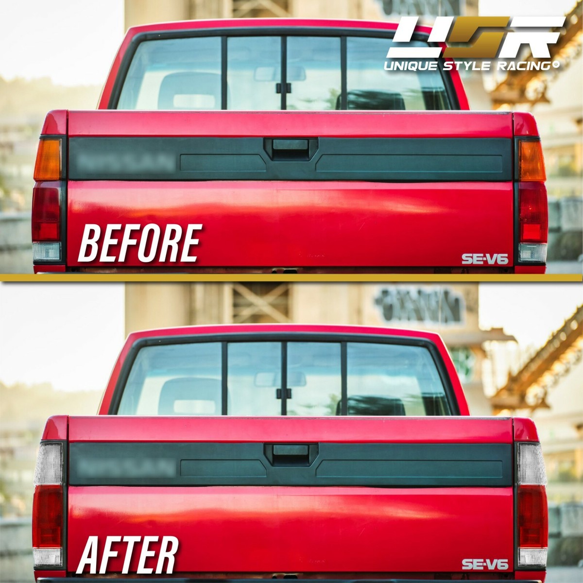 DEPO Red / Clear Rear Tail Lights Fit for 1986 1987-1997