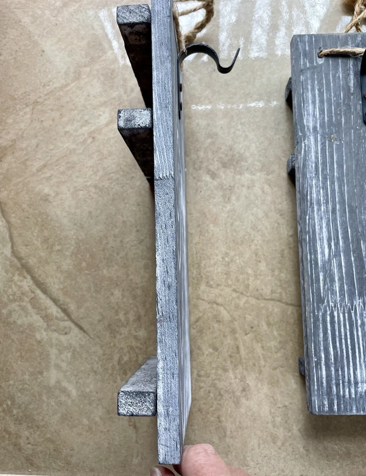 Farmhouse hanging mason jar wall sconces set of 2 rustic decor - Image 3 of 4