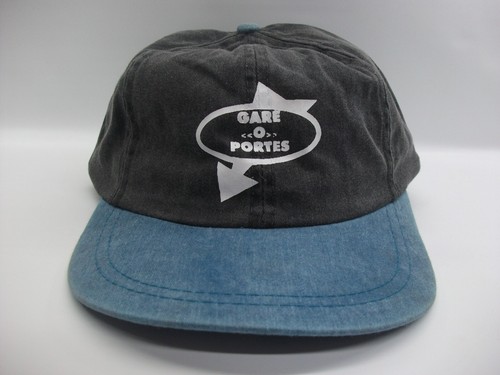 Gare O Portes French Francais Hat Faded Black Blue Snapback Baseball Cap - 第 2/8 張圖片