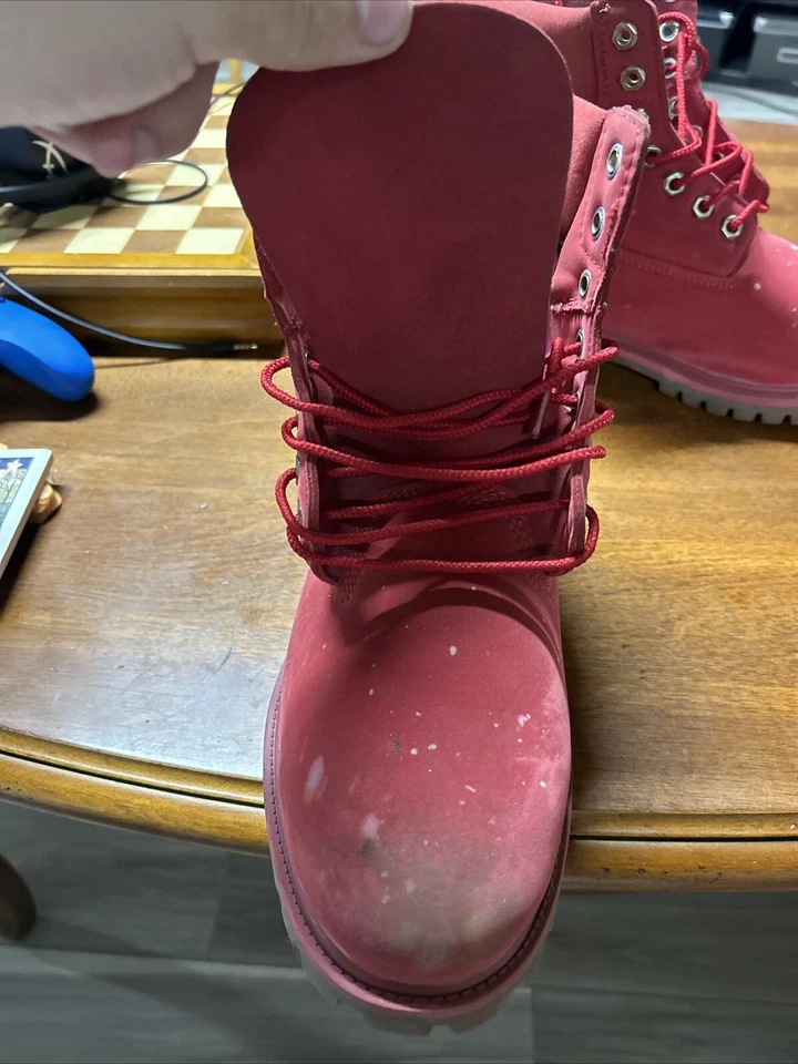 Botas TIMBERLAND de 6" Edición Limitada ROJAS y Doradas para Hombre Talla 9.5 A1JLT A0717 Foto 2 de 4