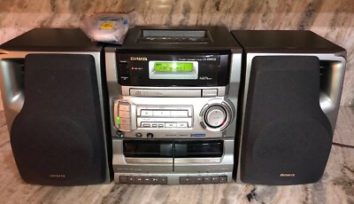 Aiwa CA-DW635 AM FM Radio/Cassette Boombox CD Player Is Fixer