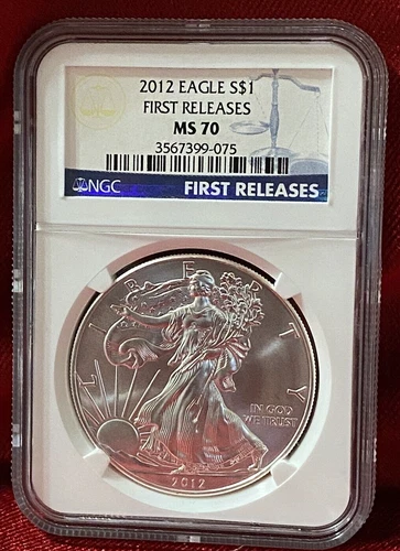 2012 Silver American Eagle - MS-70 NGC - First Releases (S10)