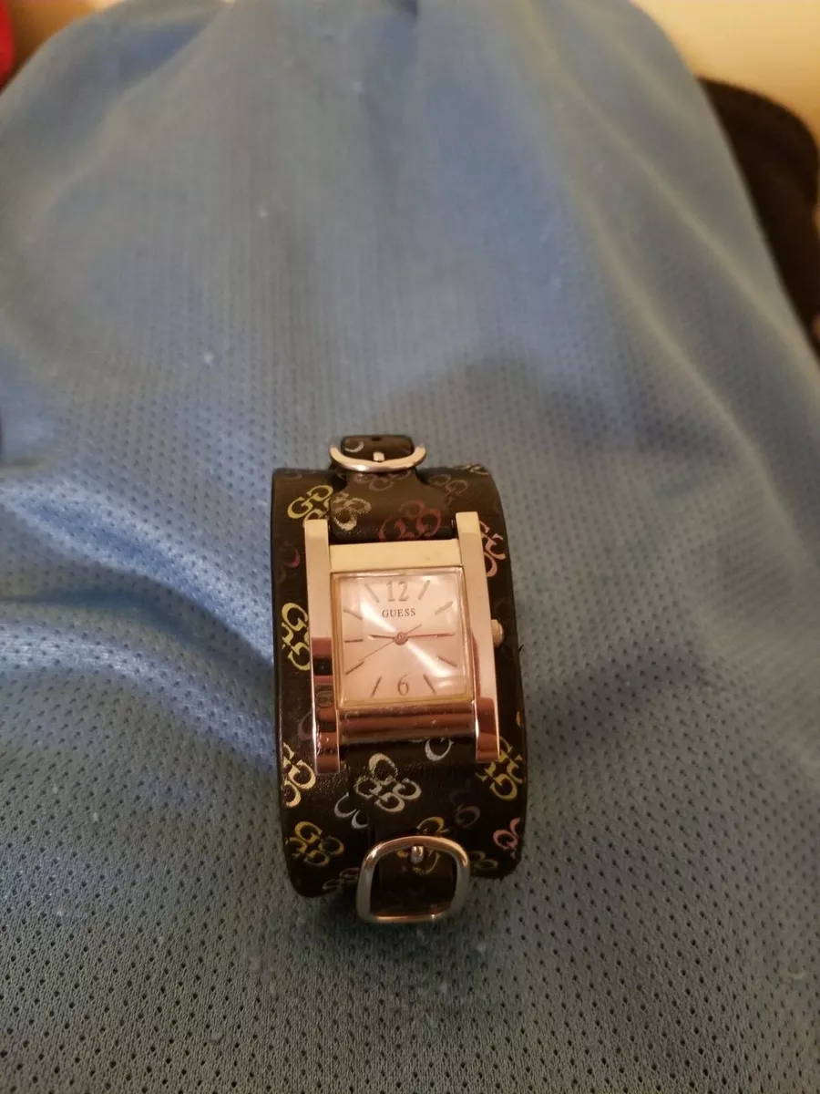 Guess Watch Square Dial Logo Band