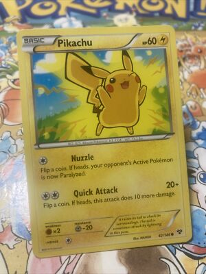 Pokémon Card Pikachu XY Base Set 42/146 Non-Holo 2014 | eBay