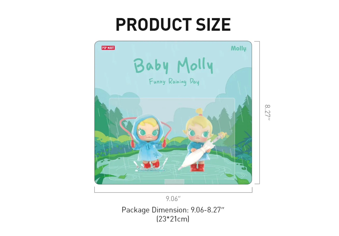 Baby Molly Funny Raining Dayフィギュア Baby Molly Enjoy the Breeze Figurine - POP MART (United States)