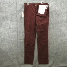 Melinda Gloss Mens Pants Cords Size 52 EU  36 US Straight Leg Button Fly New
