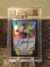 2014 Bowman Chrome Black Refractor Devon Travis RC (BGS 9.5 Gem Mint) AUTO 10