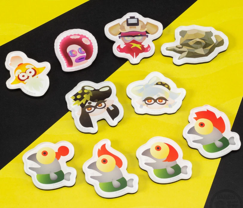 Imanes Splatoon 3 personajes ver. 2 (14 piezas en 1 caja) con tarjetas nota Nintendo Foto 4 de 4