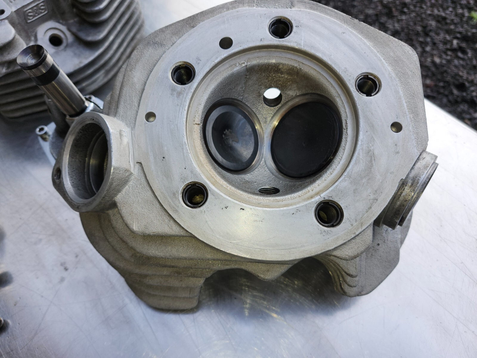 Shovelhead S&S heads With 3.625" bore cylinders, roller rockers, covers