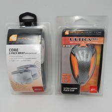 Shock Doctor Boys Core Brief 2 Pack With Ultra Carbon Flex Cup Small