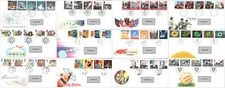 1990 - 1998 GB FDC Commemorative First Day Covers SHS fm 99p
