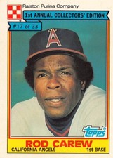 1984 Topps Ralston Purina - #17 Rod Carew
