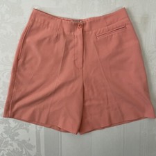 Haley Pink Flat Front Chino Short Women 6 Waist 28 Inseam 6.5 High Rise