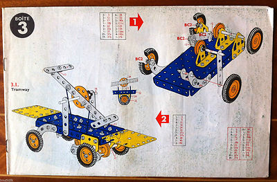 Catalogues de jouets - MECCANO - manuel d'instructi