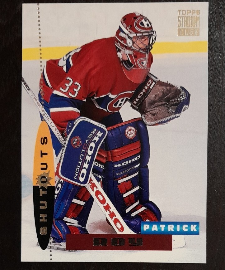 1994 - 1995 Stadium Club Patrick Roy Shutouts #178 Hockey Card