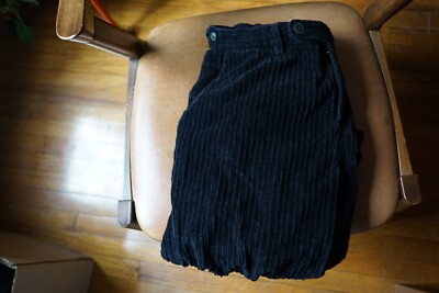 Corridor corduroy black pants 34x30