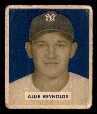 1949 BOWMAN #114 ALLIE REYNOLDS YANKEES VG SET BREAK 548993 (KYCARDS)