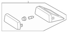 Genuine Mercedes-Benz Brake Lamp 202-820-07-56-7101