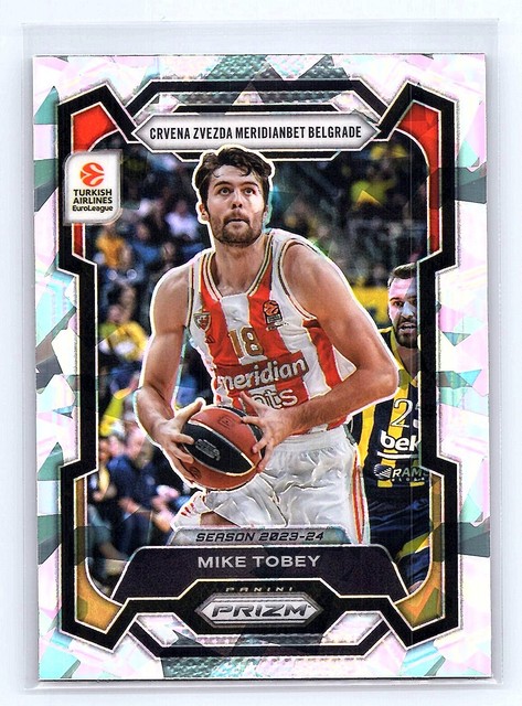 Mike Tobey 2023-24 Panini Prizm EuroLeague #174 Ice Prizm