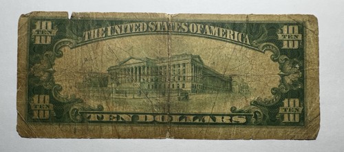 1929 $10 Federal Reserve Bank of Kansas City, Missouri - Picture 2 of 2