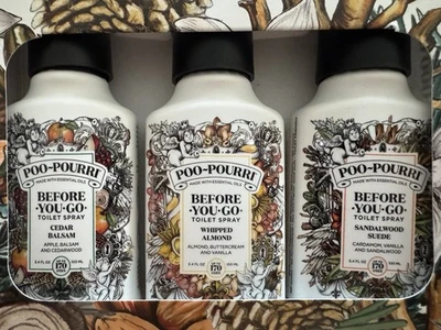 POO-POURRI Poo Pourri 3.4 Oz Large Size 100 ml Toilet Spray 3-Pack Value - NEW FALL SCENT