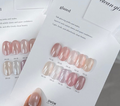 DVOK Clean Girl Syrup Gel Nail Polish Set   10ml × 10 Soft Sheer Colors