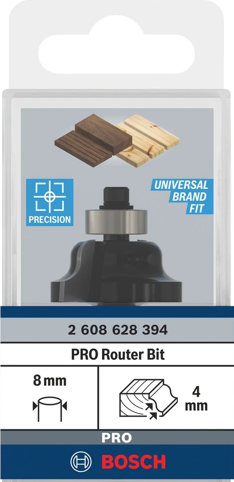 Bosch Profilfräser B, 8 mm, R1 4 mm, B 8 mm, L 14,4 mm, G 54 mm - Bild 2 von 4