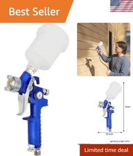 Professional Quality HVLP Mini Paint Sprayer - 360° Adjustable Nozzle and Cup