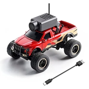 1:64 Mini RC Voiture 2.4G 4WD FPV Véhicule à télécommande avec HD Elle est venue. QAWZ
