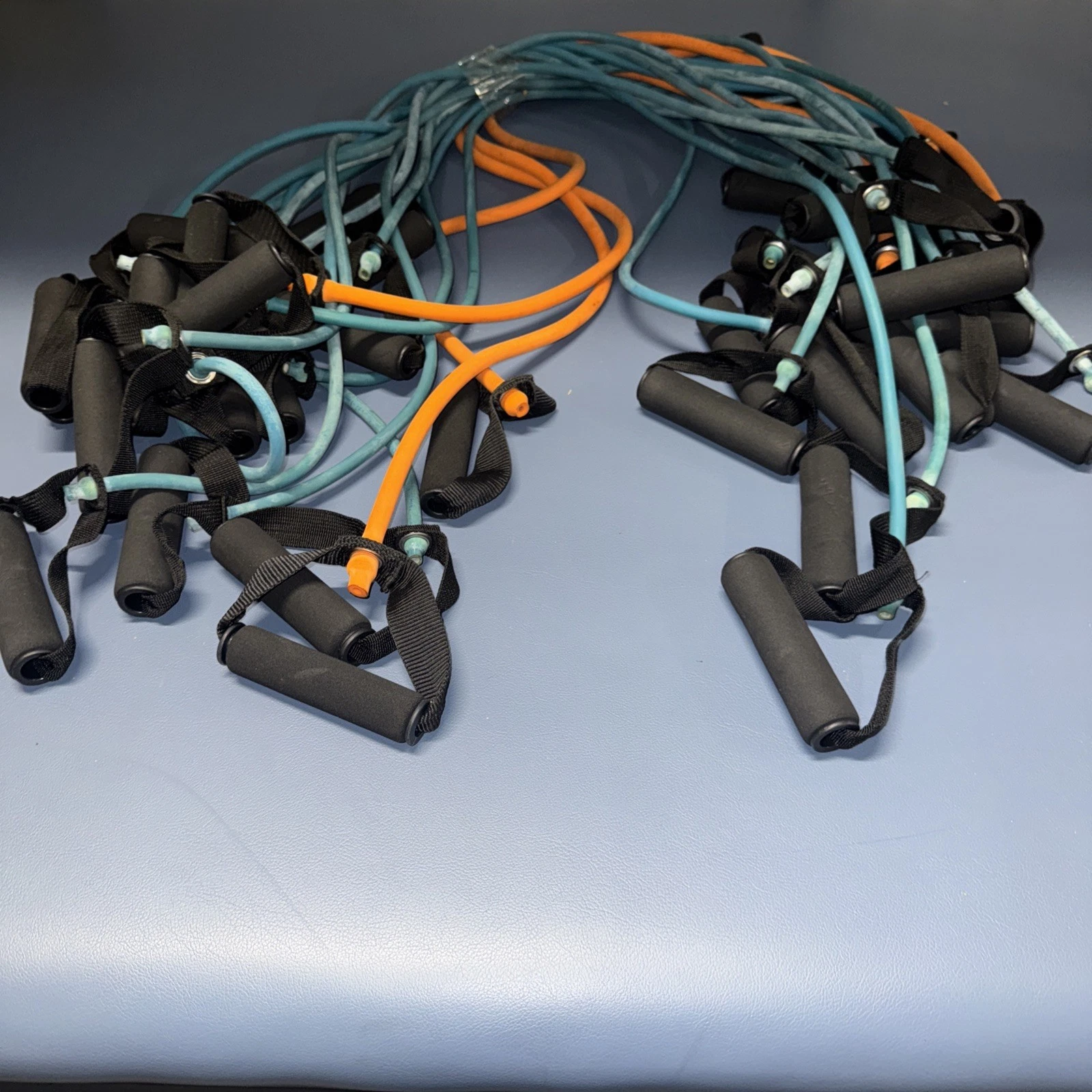Set Of 18 Fitness Exercise Resistance Bands with Handles
Opens in a new window or tab