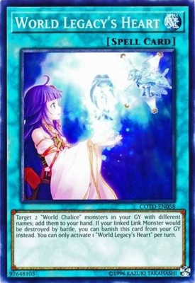 World Legacy's Heart - COTD-EN058 - Common - Unlimited Edition - Damaged