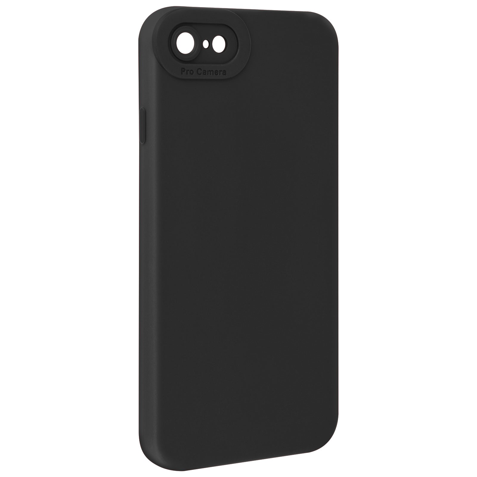 Coque iPhone 7 Avizar en silicone souple noir avec protection camera