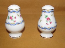 Lot de 2 salières porcelaine Haviland décor Vieux Paris