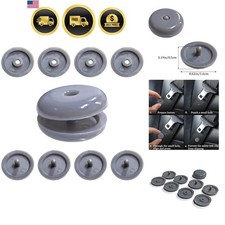 5 Sets Universal Fit Seatbelt Stopper Kit Snap-on Seat Belt Button Stop