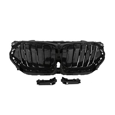 For 2020-2023 2024 BMW X6 G06 Front Radiator Grille Active Air Shutter W/Motor
