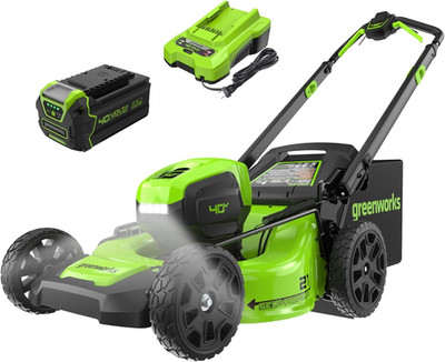 40V 21'' Self-Propelled Cordless Lawn Mower   Brushless Motor, 5.0Ah Battery & Ch