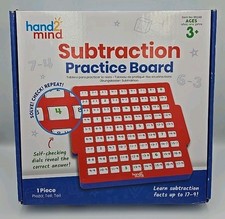 hand2mind Subtraction Practice Board, Math Facts Games, Number Games, Math Ma...