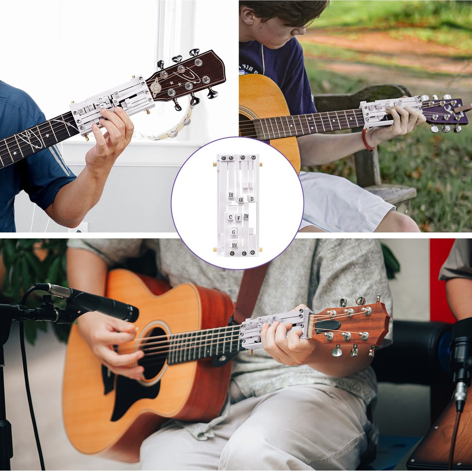 Universal Portable Guitar Chord Trainer Chord Presser Guitar Learning ...