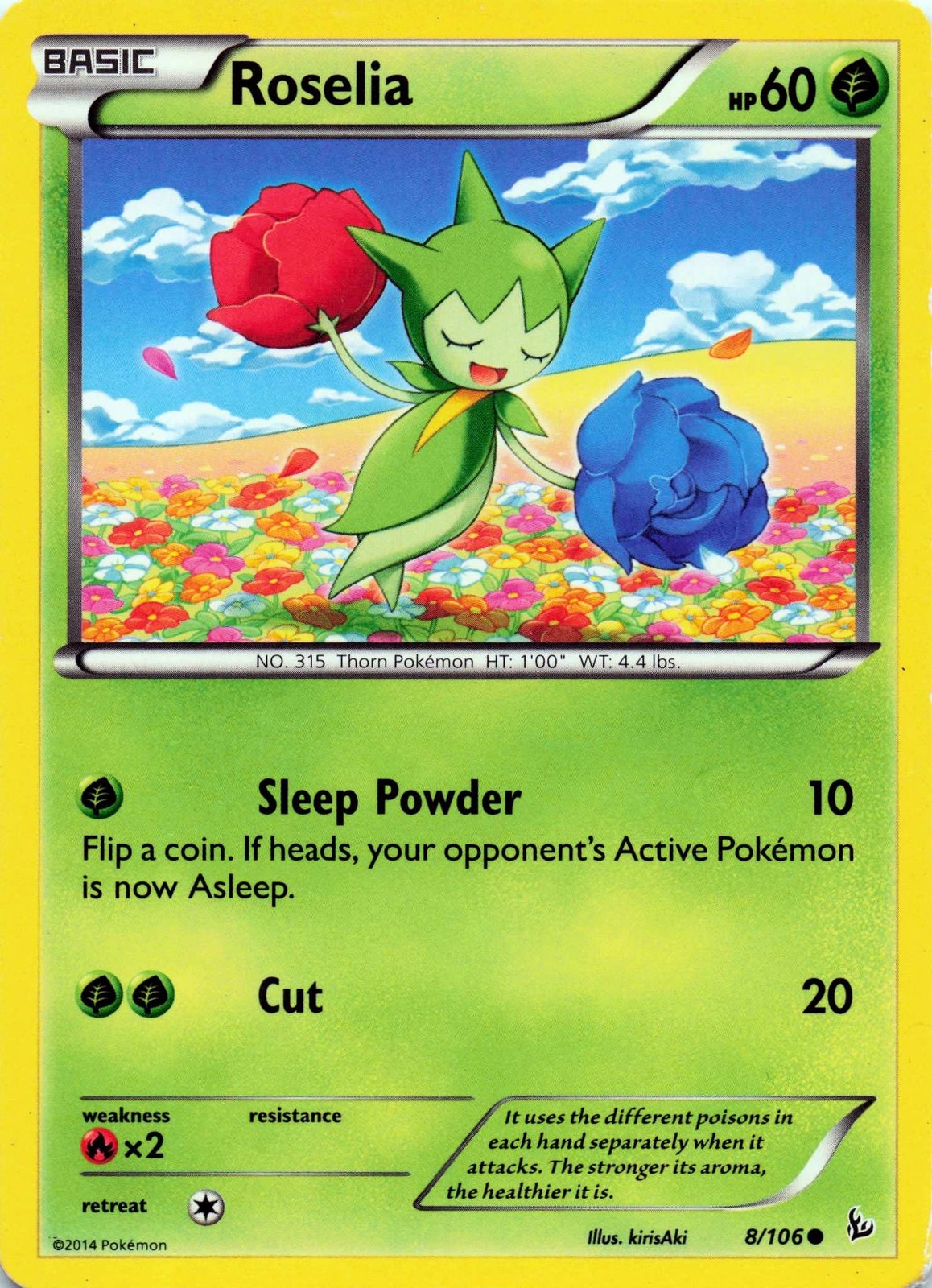 Roselia 8/106 XY - Flashfire  - LP