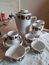 Vintage Hostess British Anchor "Indiana" coffee set - 15 Piece.