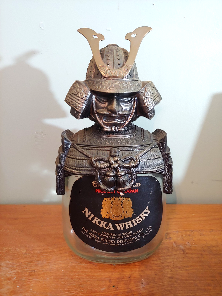 Vintage Nikka Whisky Samurai Bottle Empty Gold & Gold | eBay