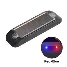 LED Solar Car Dummy Alarm Anti-Theft Flashing Warning Light Security System