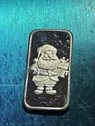 1 Gram Silver Art Bar SANTA 🎅. 999 Fine Silver