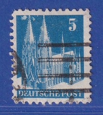 Bizone 1948 Bautenserie K&ouml;lner Dom 5 Pfg. Mi.-Nr. 75 I WD gestempelt