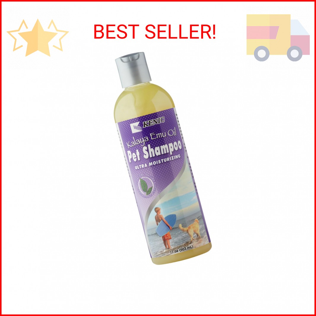 Kenic Premium Emu Oil Anti-Itch Dog & Cat Shampoo &ndash; Deep Moisture Relief for Dry