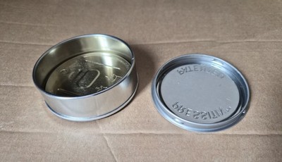 Kleine Blechdose mit Deckel leer Metall Blechdose Vorratsbehälter 60 Stück