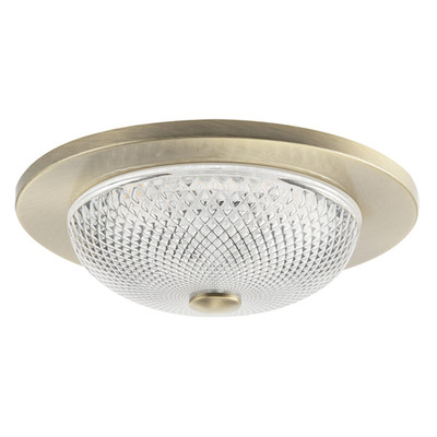 Moderne Badezimmer Deckenleuchte Armatur mit klarem Rautenoptik Glas von Happ...