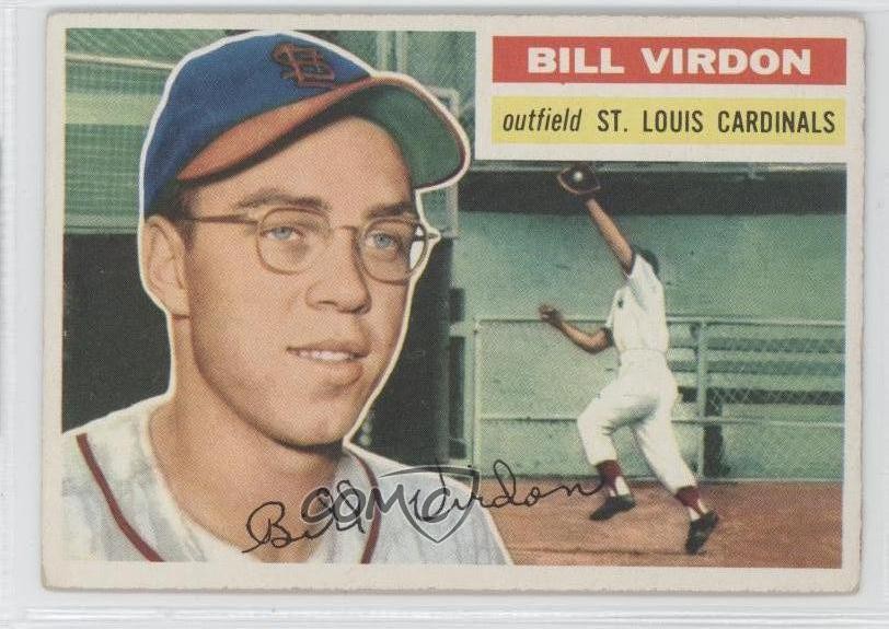 1956 Topps Bill Virdon (White Back) #170 b7j
