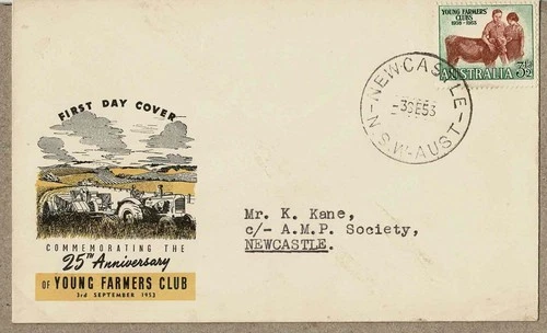 Australia 1953 Guthrie Young Farmers FDC Cover