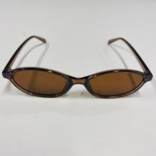 vintage unique retro style brown oval rounded cat eye sunglasses